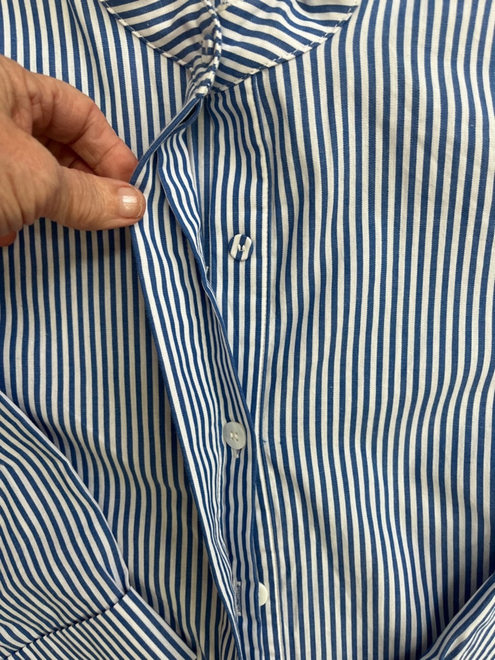 Tuckernuck Blue & White Striped Button-Front  Dress - Picture 3 of 5